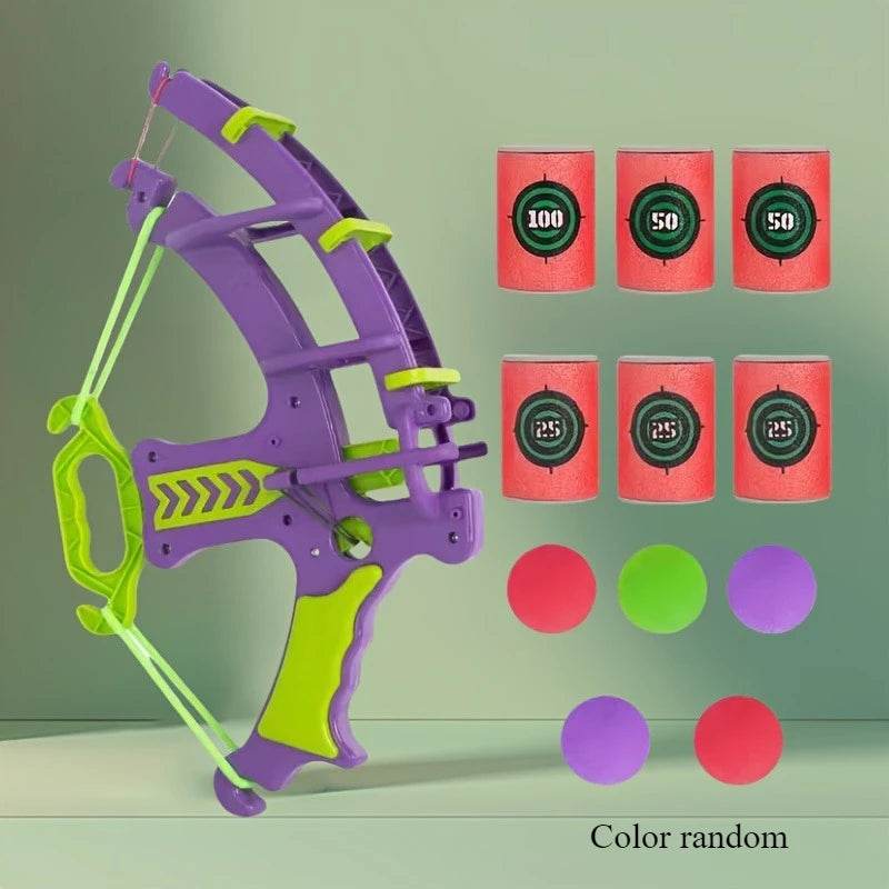 1 set of toys suitable for indoor and outdoor activities, including sports, jumping, cartoon dart board, throwing sticky balls - AIAZ