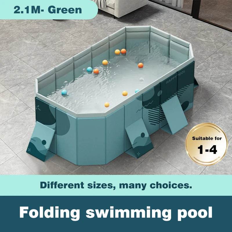 3M/2.6M/2.1M Big Swimming Pool Wear-Resistant Non-Inflatable Outdoor Large Pools Outdoor Indoor Game Back to School Gifts - AIAZ