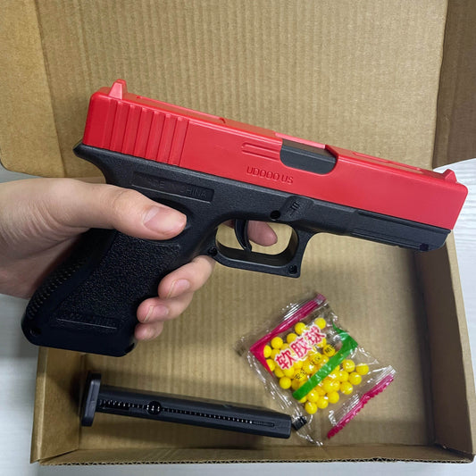 High quality soft bullet air gun manual G17 glock toy gun lower magazine laser outdoor sports CS game weapons children gift - AIAZ
