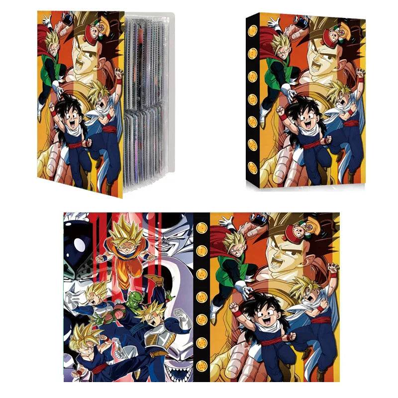 240pcs Card Album Book Naruto Dragon Ball Goku Vegeta ONE PIECE Luffy Zoro Map Letter Holder Binder Card Notebook Collection Toy - AIAZ