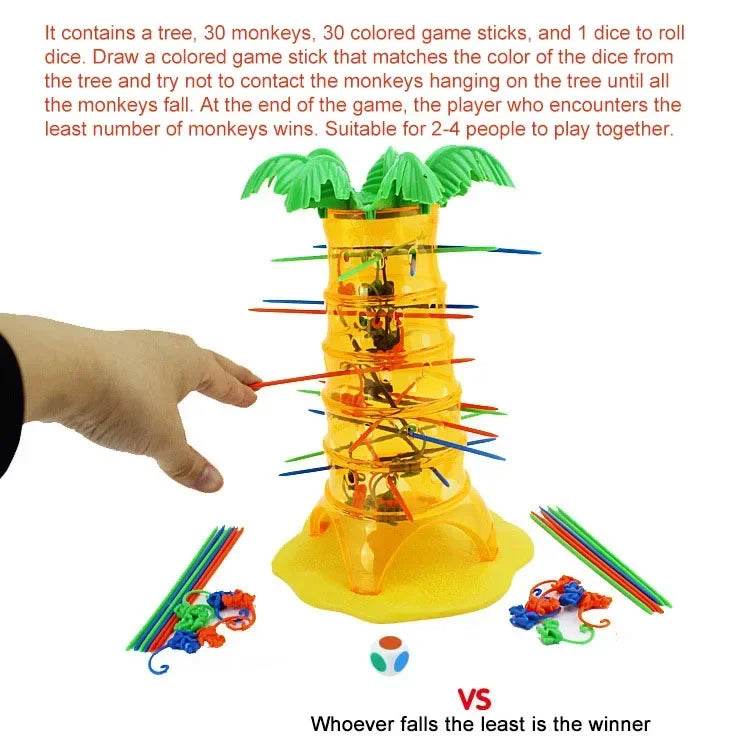 Monkey Climbing Tree Game Toy Children Interesting Intelligence Toys Climbing Desktop Game Party Game Toys Birthday gift For Kid - AIAZ