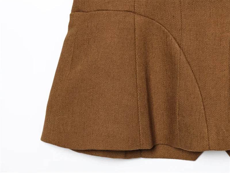 Women's Vest New Summer 2025 Solid Color Sleeveless Blend Vest Sexy V-neck Design Casual and Versatile Personality Fashion - AIAZ