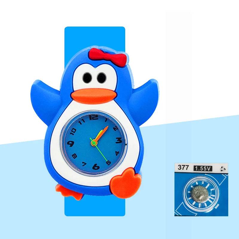 Baby Birthday Gift Children Toys Watches Cartoon Animal Dial Bracelet Kids Watches for Boy Girl 2-15 Years Old Child Clock - AIAZ