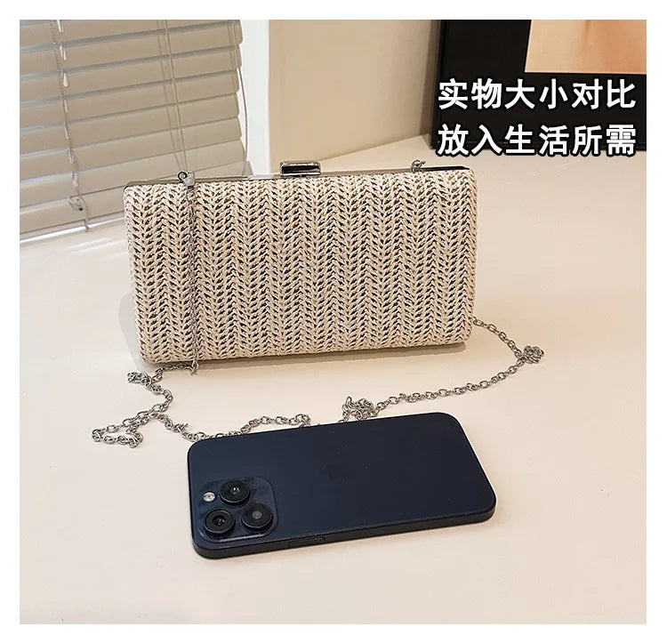 Brand New in 2025 Summer! Women's Woven Handbag. This Fashionable Style Can Be Carried As A Shoulder or Crossbody Bag
