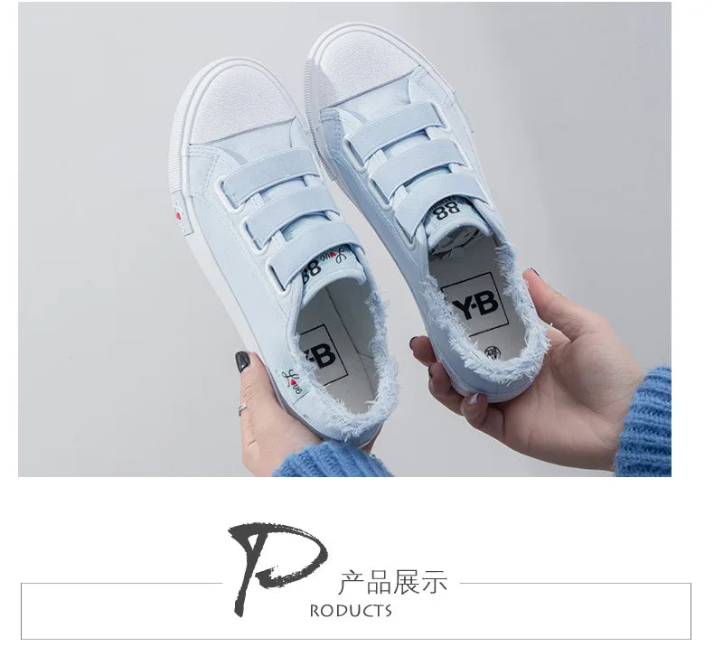 Casual Autumn New Women Sneakers Breathable Canvas Women's Vulcanized Shoes Fashion Spring Footwear 2023