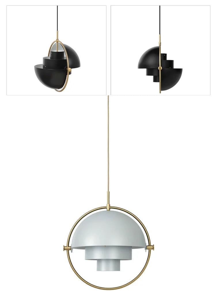 Danish Designer Iron Blue Pendant Lamp for LOFT Bedroom Kitchen Dining Room Hanging Light House Decor LED Lighting