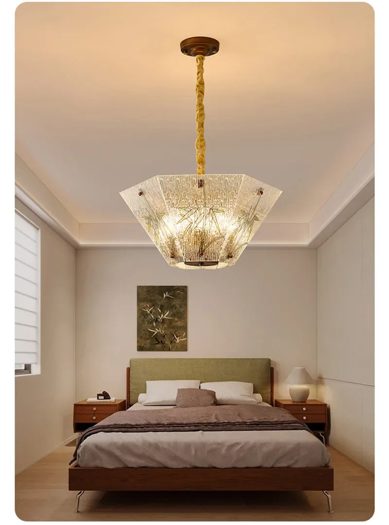 TEMOU Contemporary Restaurant Pendant Lamp French Retro Bedroom Study Villa Hotel Rooms Bar Counter Cafe  Aisle Light