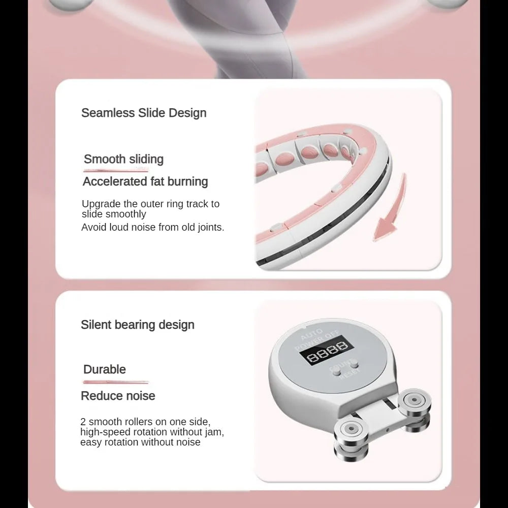 Intelligent Hoola Hoop Equipment Fitness Slim Tummy Concealment Exercise Equipment Weight Loss Fat Burning Exercise Sport Hoops