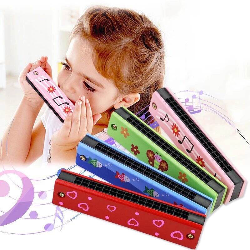 Children Wooden Harmonica Musical Instrument Toys Music Teaching Aids Puzzle Early Education Kindergarten Beginners TMZ - AIAZ