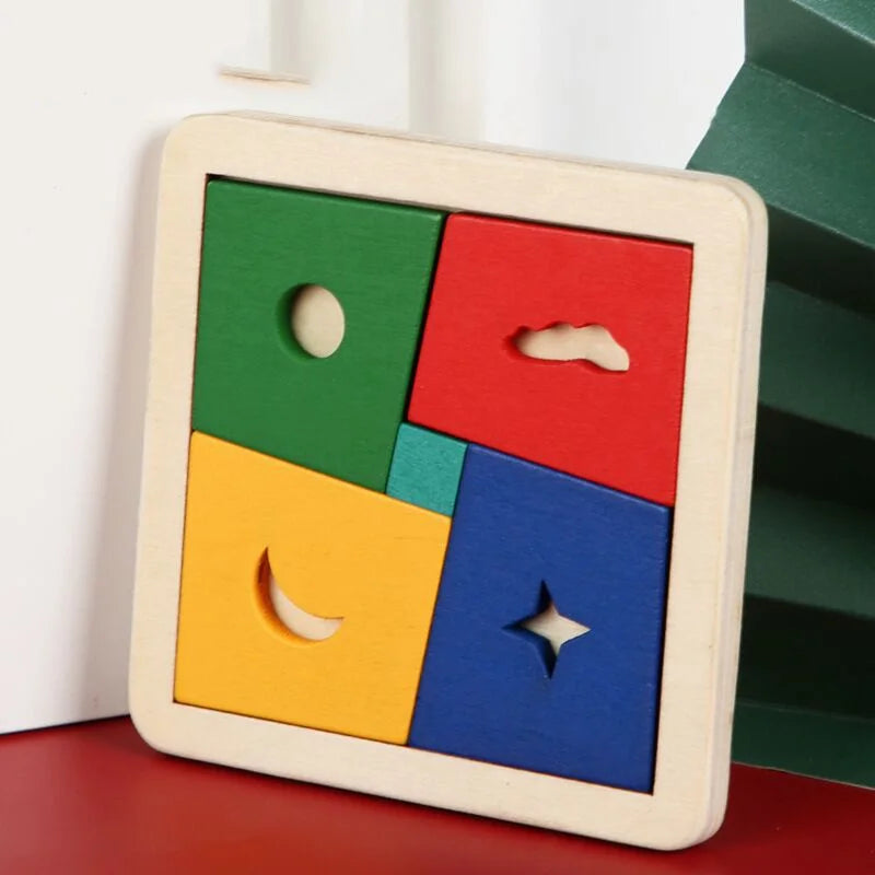 27 Style Block Puzzle Jigsaw Puzzle Board Classical Puzzle Children's Toys Hexagonal Alien Chess Tangram Puzzle Toys