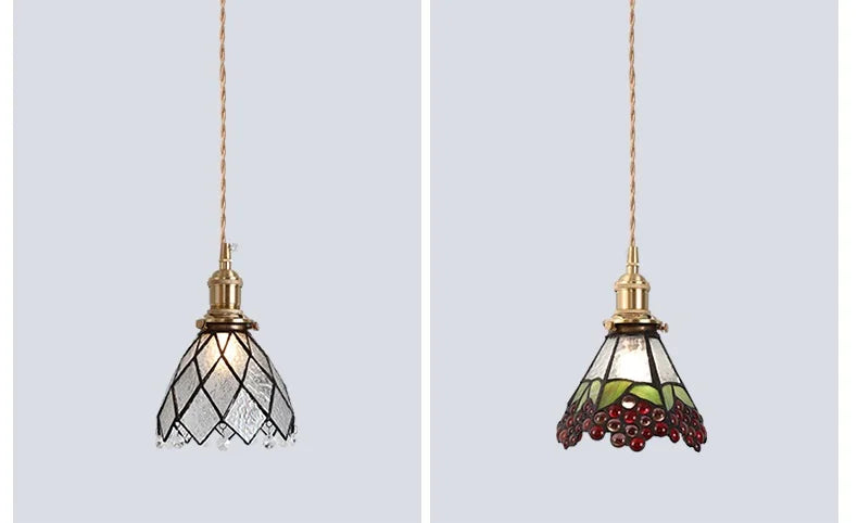 IWHD 2022 NEW Nordic Glass LED Pendant Lights Fixtures Copper Bedroom Dinning Room Restaurant Modern Hanging Lamp Lighting