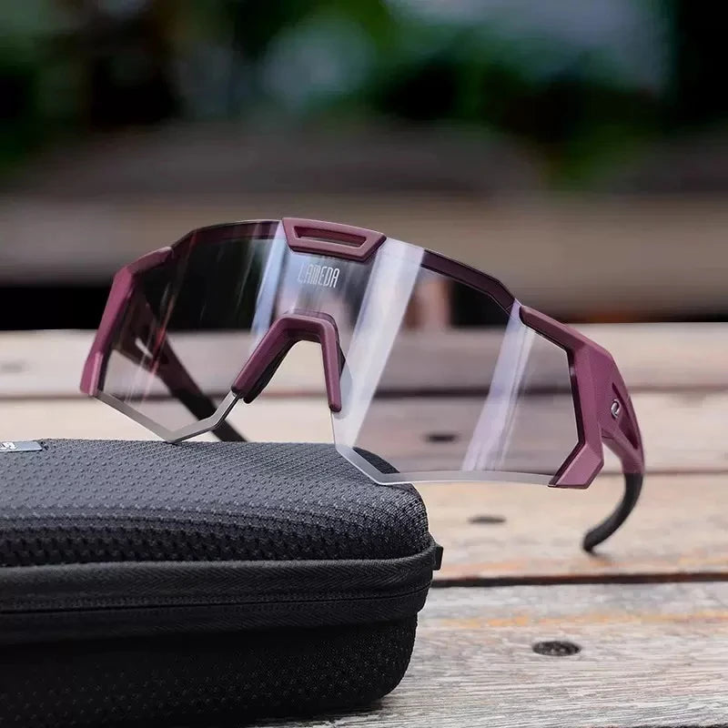 LAMEDA Photochromic Cycling Sunglasses Men Professional Bicycle Glasses Goggles Windproof MTB Road Bike Glasses Mountain Eyewear