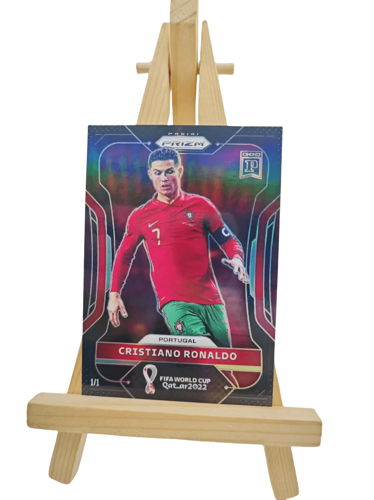 Panini collectible card laser flash DIY Messi Cristiano Ronaldo Kylian Mbappe David Beckham Card bricks Holiday gifts 1.5mmthick - AIAZ