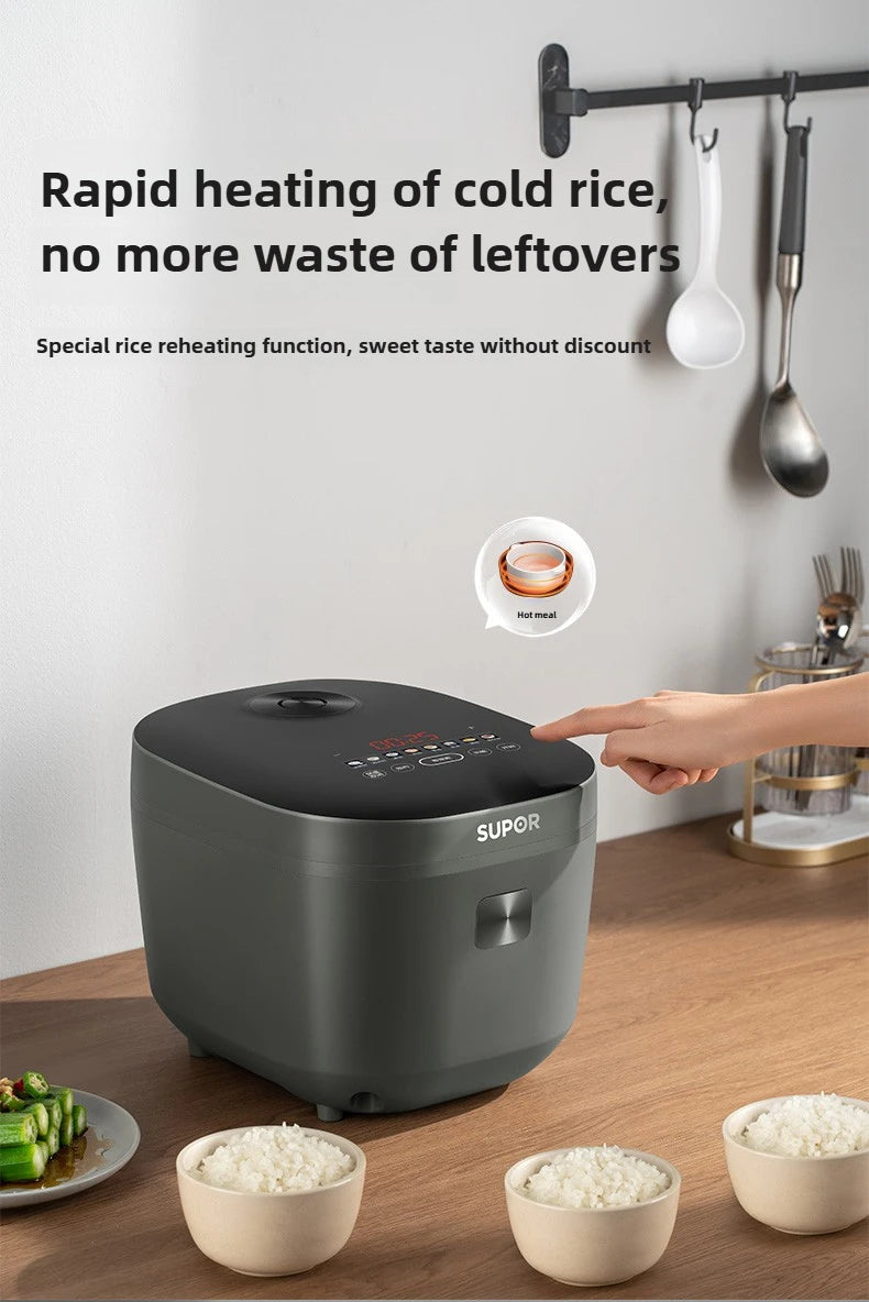 New Rice Cooker Intelligent Multifunctional 4L Household Thick Kettle Rice Cooker Large Capacity Cooking Pot
