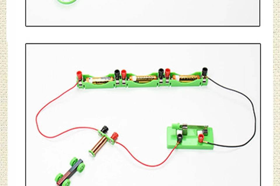 Physics Labs Basic Electricity Discovery Circuit Magnetism Experiment Kits Science Education Toy for Junior Senior High School - AIAZ