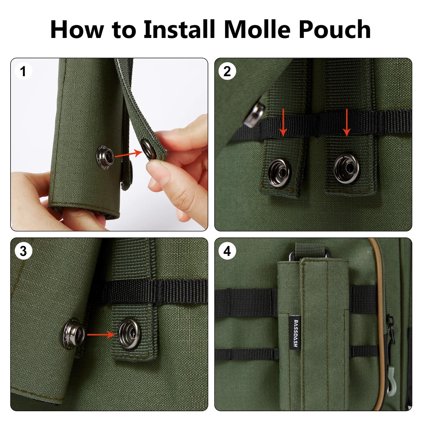 BASSDASH Fishing Tackle Shoulder Bag Water Resistant Lightweight Gear Storage Pack with Hard Molded Bottom Rain Cover