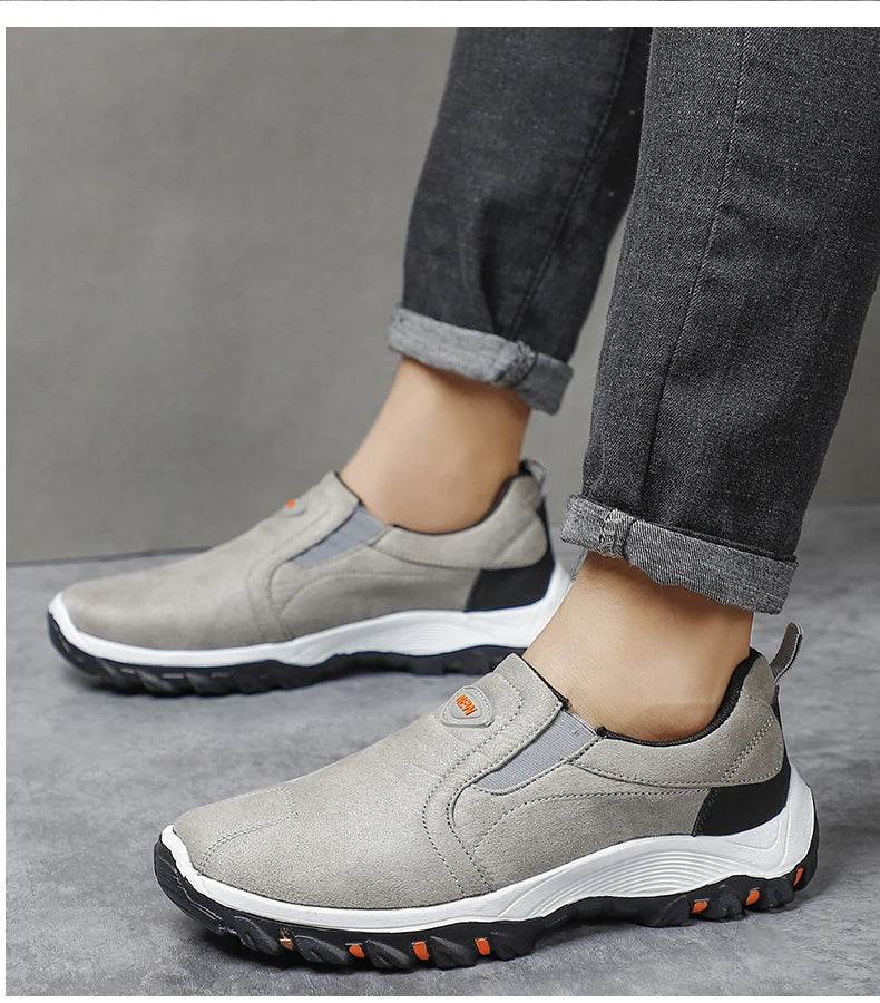 Men Shoes Comfortable Casual Shoes for Men Walking Sneakers Slip On Loafers Men Lightweight Moccasin Male Footwear - AIAZ