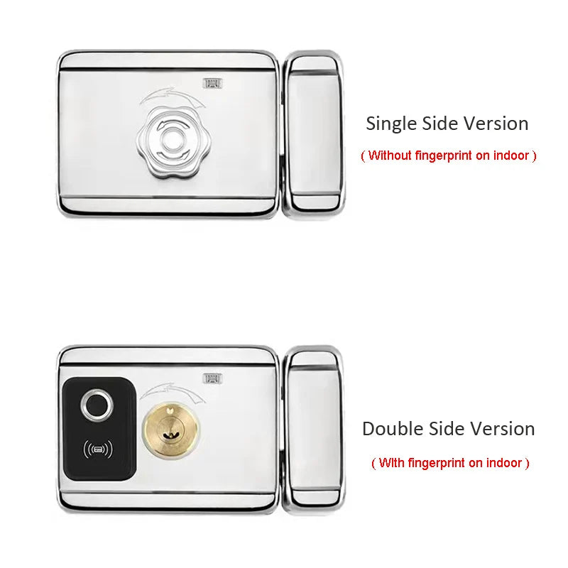 Security Home Gate Door Keys Entry RFID Card Code Password Tuya Wifi TTlock Smart Door Lock Digital Double Side Fingerprint Lock