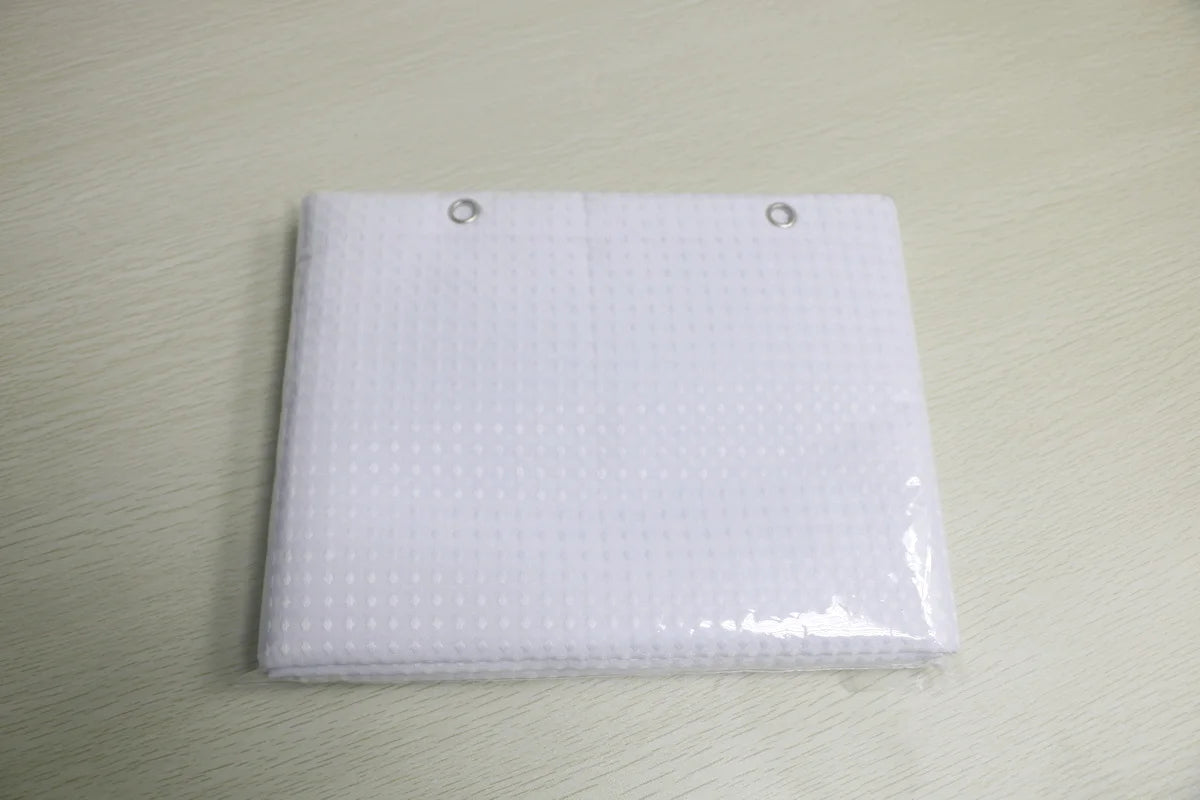 Minghe Fabric Shower Curtain,Heavy Duty Cloth Bathroom Shower Curtain,Polyester Shower Curtain Waffle 230 gsm
