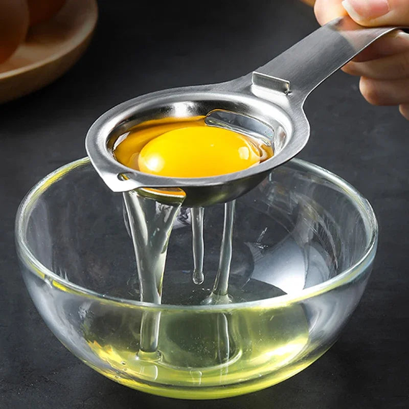 Egg Separator Egg Yolk White Filter 304 Stainless Steel Yolk Separator Egg Divider Sieve Baking Cooking Tools Kitchen Gadgets
