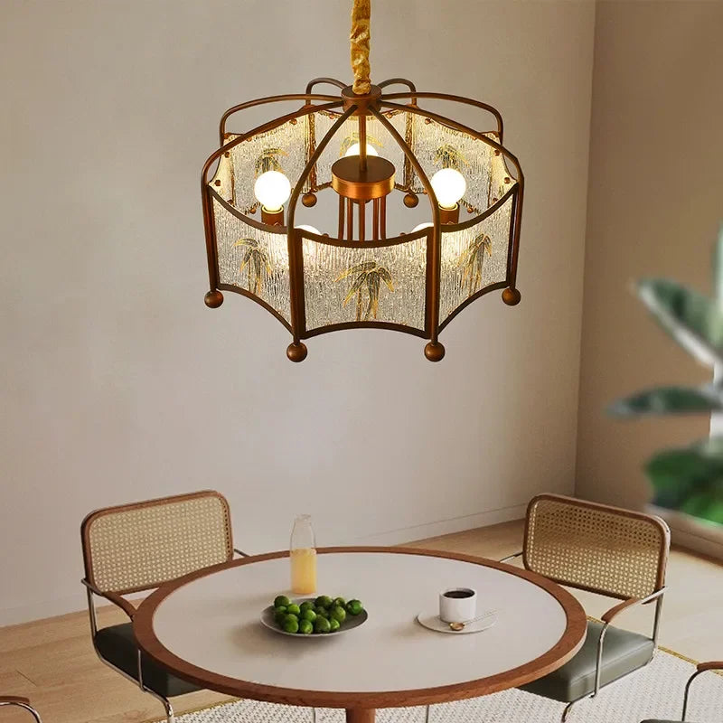 TEMOU Contemporary Restaurant Pendant Lamp French Retro Bedroom Study Villa Hotel Rooms Bar Counter Cafe  Aisle Light
