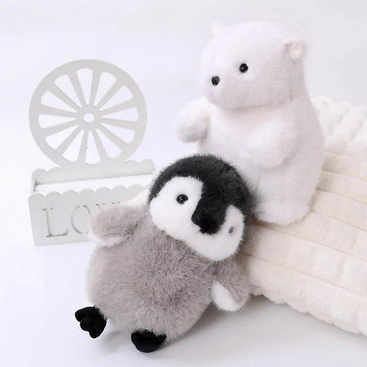 Kawaii Soft Polar Bear Plush Toy Cartoon Animal Stuffed Small Penguin Doll Pillow Cushion Girlfriend Christmas Birthday Present - AIAZ