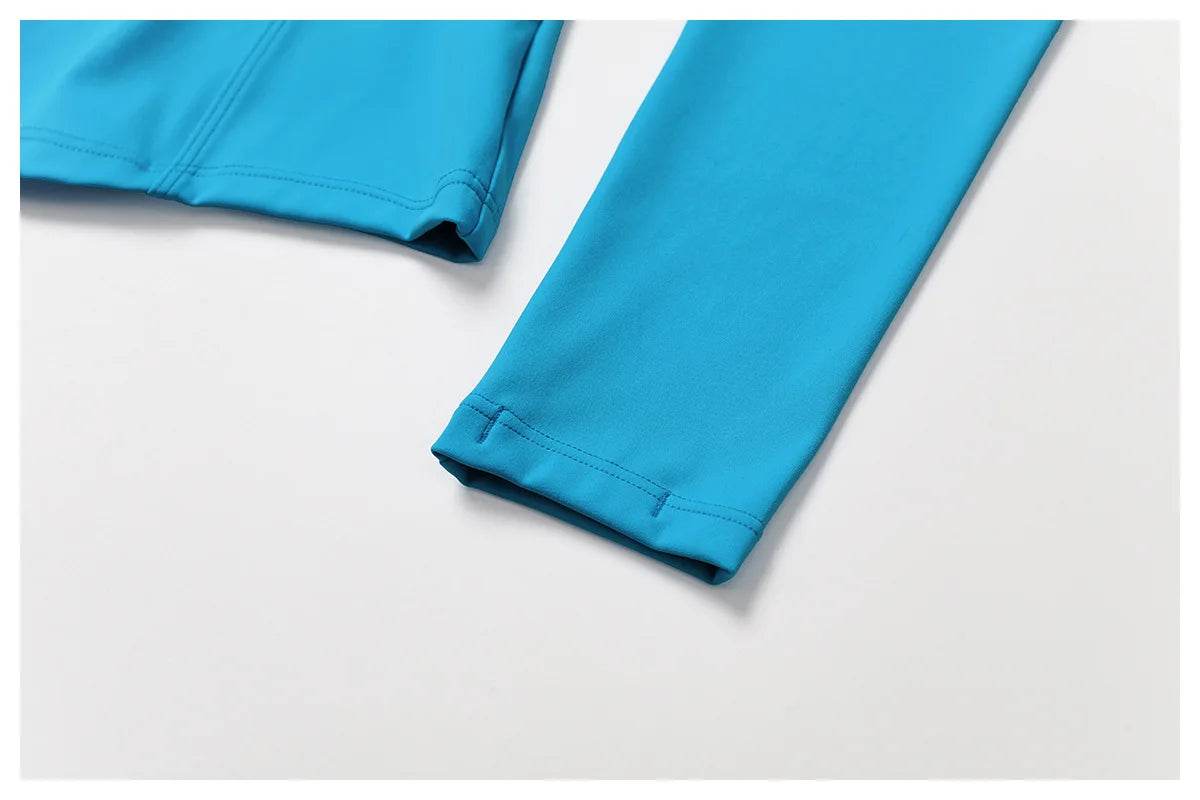 Yoga Sets Workout Sets for Women 2 Pieces Gym Suits Long Sleeved Outfits Zipper Fitness Jacket Running Short Skirt Sportswear - AIAZ