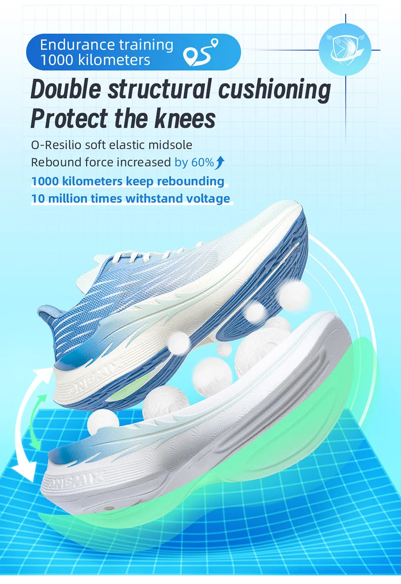 ONEMIX 2025 New Light Weight Men Running Shoes for Men Cushioning Jogging Sport Shoes Casual Soft Outdoor Male Walking Sneakers