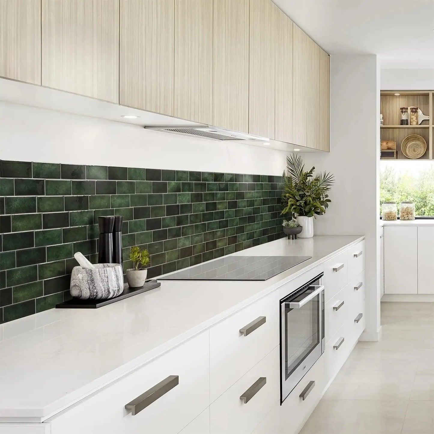 5/10/20pcs Peel And Stick Wall Tile, Waterproof Wallpaper For Living Room Kitchen，Interior Decorative 3D Wall Tiles