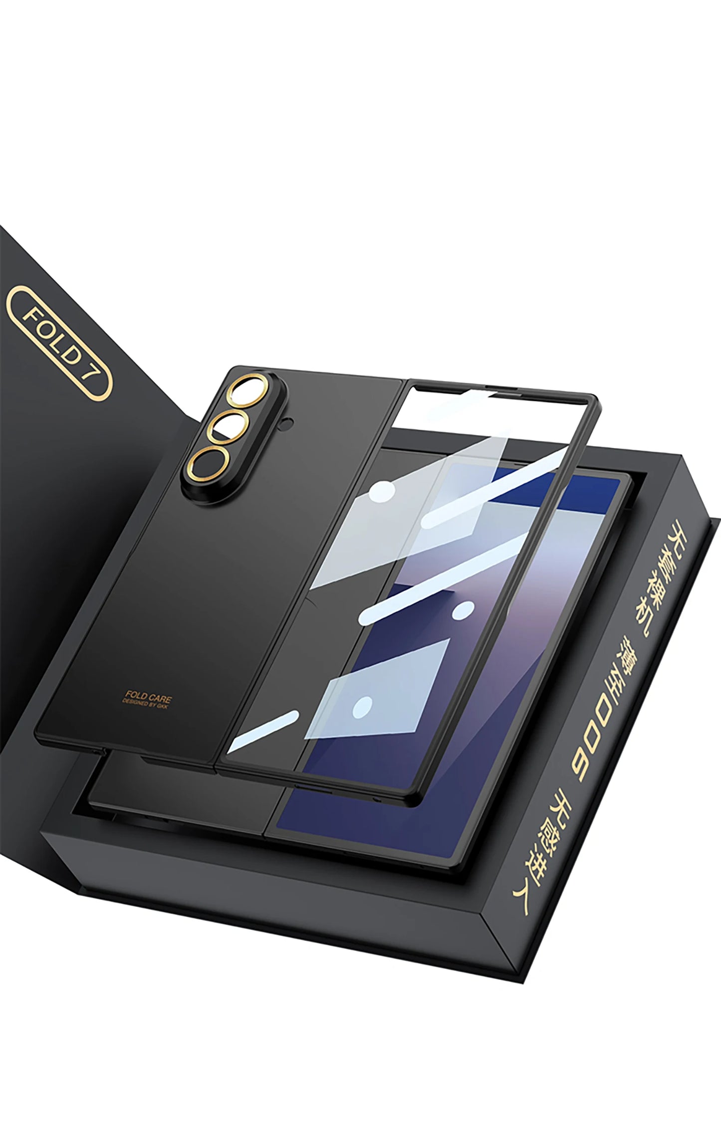 Luxury Fashionable Ultra-thin Phone Case For Samsung Galaxy Z Fold 7 5G With Screen Glass Protect Film Matte Protector Cover