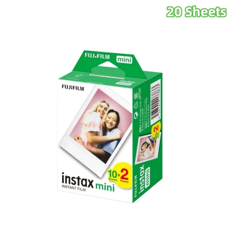 Fujifilm Instax Mini Film White Edge 3 inch Paper for Fuji Instant Film Camera Mini 12 11 9 8 40 70 90 Link 2 EVO 10-100 Sheets