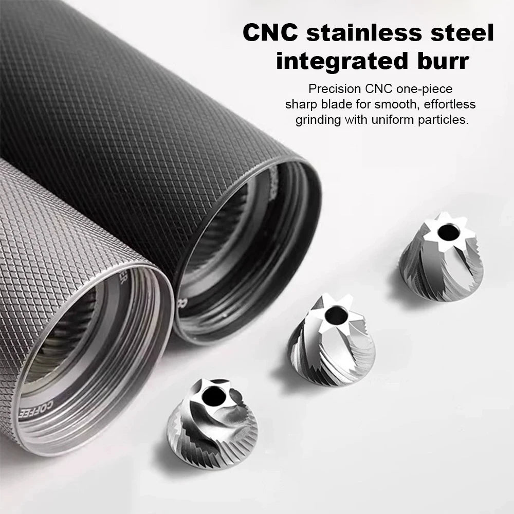 Manual Coffee Grinder Stainless Steel Conical Burr Adjustable Setting High Quality Portable Hand Grinder