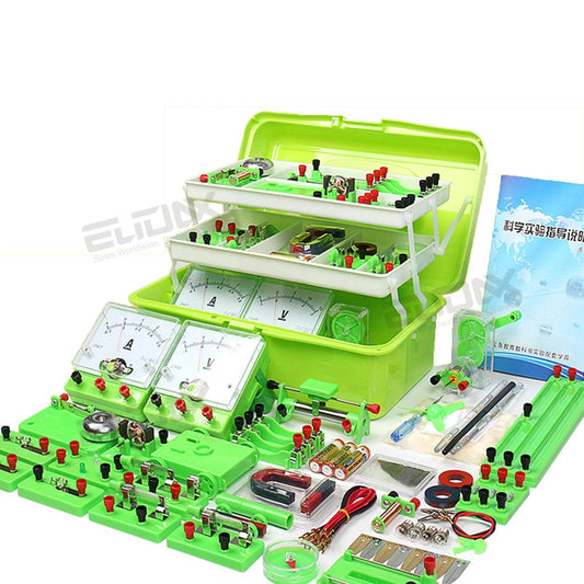 Physics Labs Basic Electricity Discovery Circuit Magnetism Experiment Kits Science Education Toy for Junior Senior High School - AIAZ