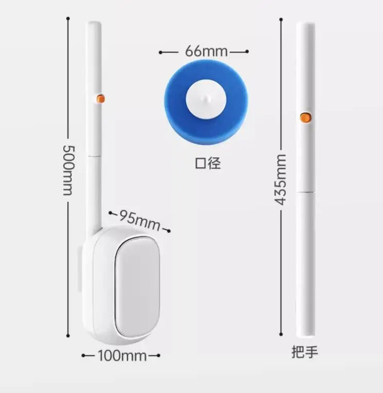 Toilet Brush Disposable Wallmounted Toilet Cleaner Replacement Head Long Handle Cleaning Tool Brush WC Kit Bathroom Accessory