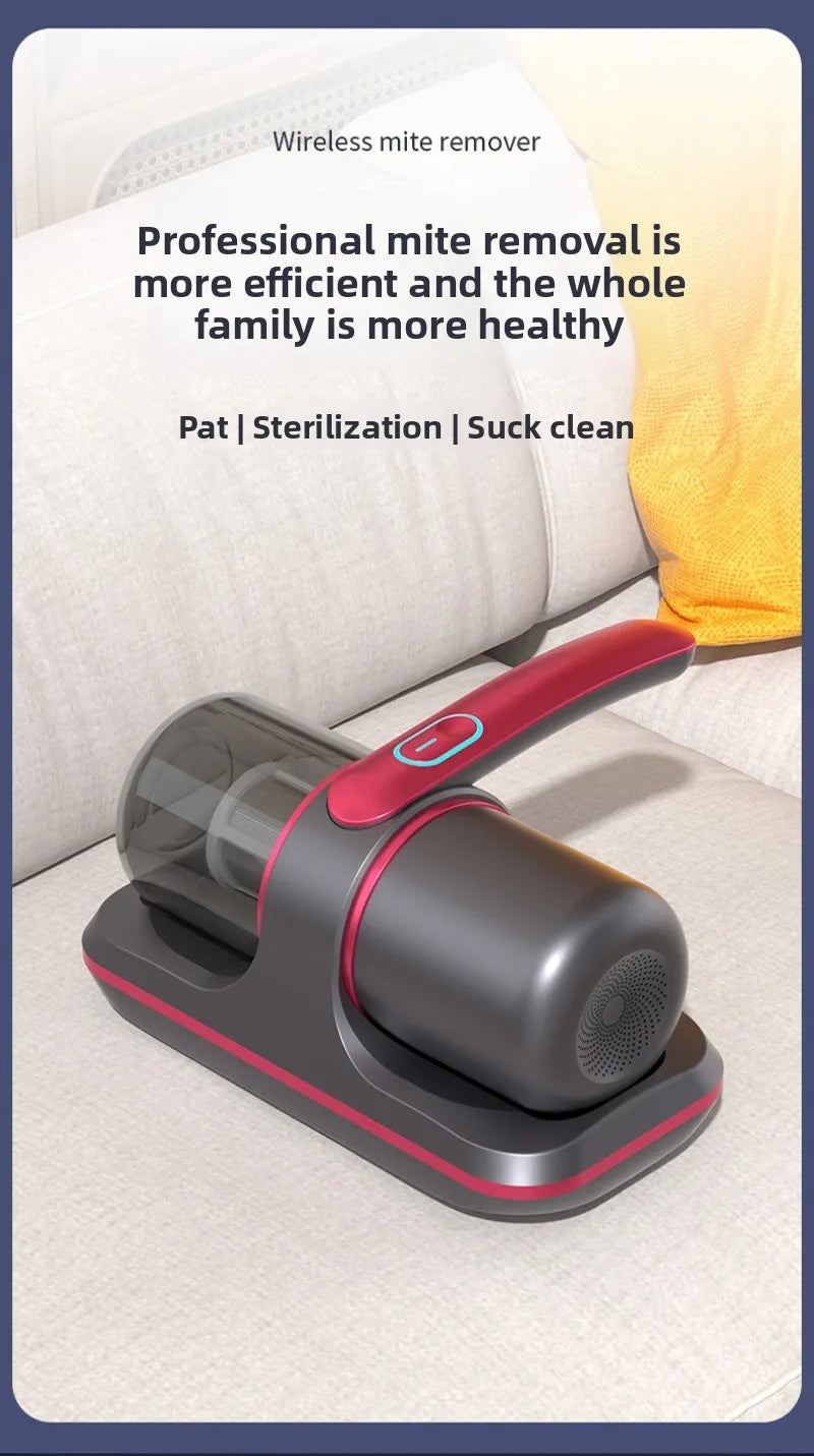 Mite Remover Household Bed Vacuum Cleaner Wireless Suction Bed Sterilizer Large Suction Remove Mites Pregnant Women and Children