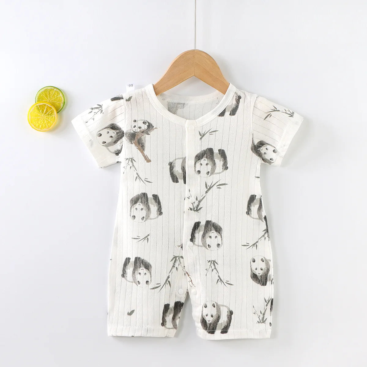 2025 New Baby Onesies Climbing Clothes Pure Cotton Summer Newborn Boys Girls Rompers Short-Sleeved Thin Harness Infant Clothes