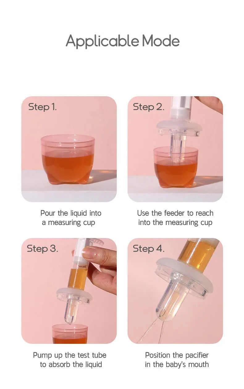 New Medicine Feeder Needle Feeder Baby Syringe Feeder Newborn Dropper Squeeze Fruit Juice Dropper Dispenser Pacifier Accessory