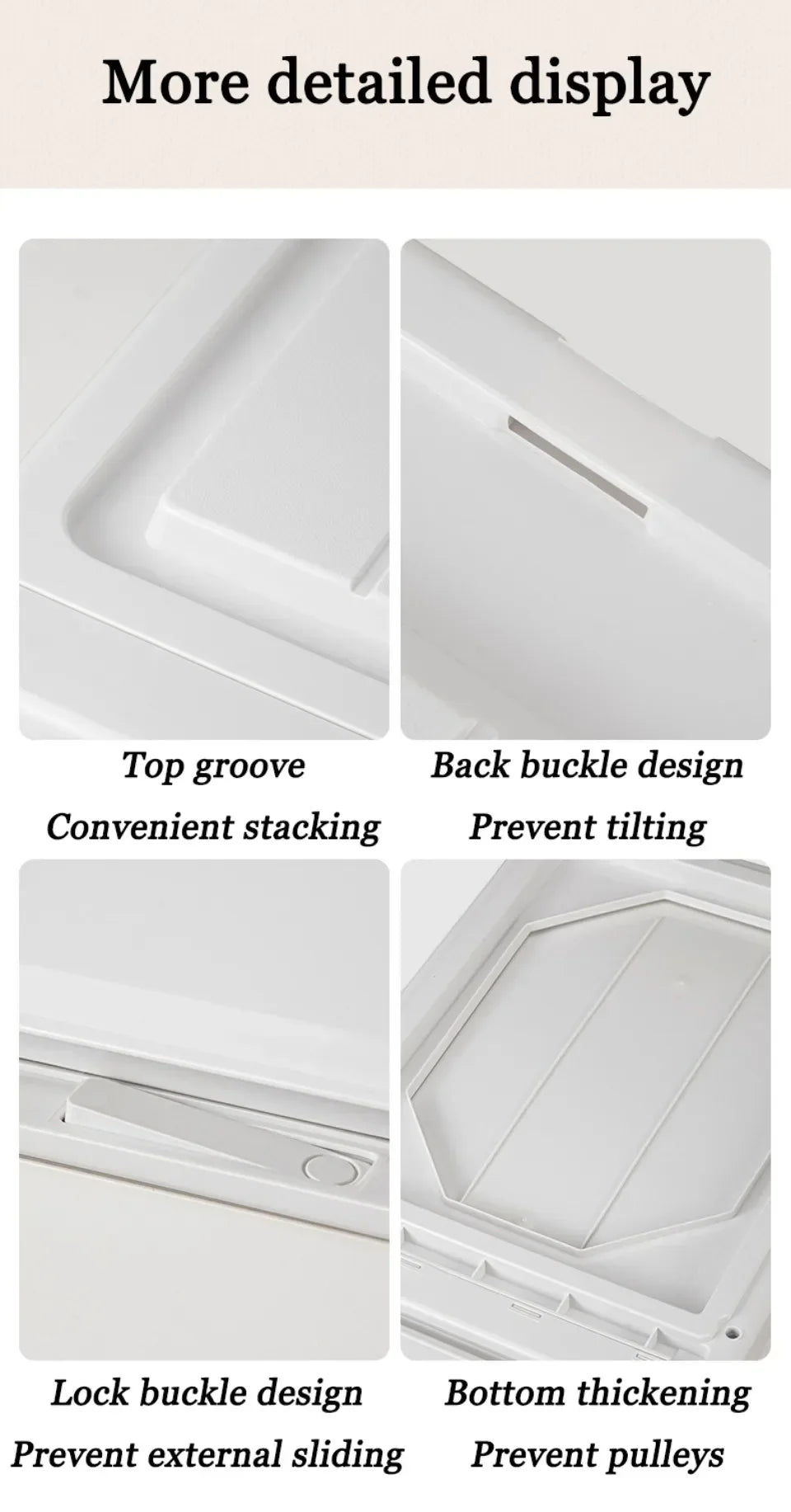 Wardrobe Storage Box High-capacity Drawer Style Stackable Container Transparent Plastic Containers for Household Use Storage