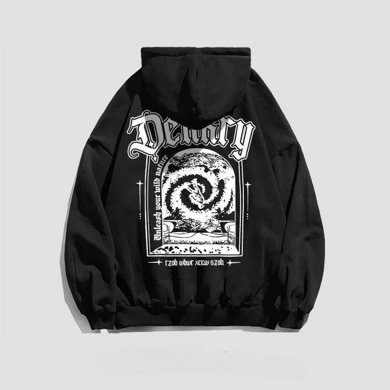 Male Hoodie Harajuku Fashion Loose Autumn New In Men's Hooded Sweatshirt Funny Cheap Streetwear High Quality Pastel Color Cotton - AIAZ