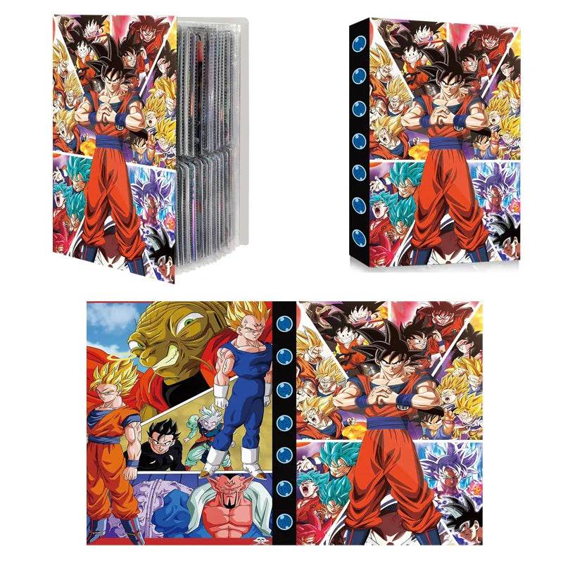 240pcs Card Album Book Naruto Dragon Ball Goku Vegeta ONE PIECE Luffy Zoro Map Letter Holder Binder Card Notebook Collection Toy - AIAZ