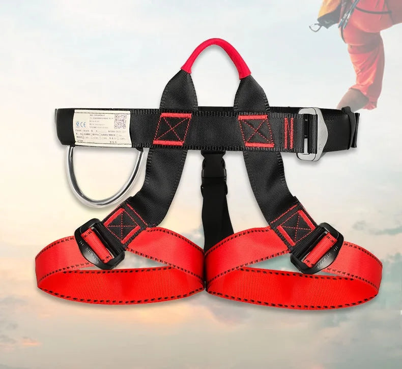 Outdoor Harness Sports Rock Climbing Half-Body Safety Protection Equipment Waist Support Aerial Survival Mountain Tools