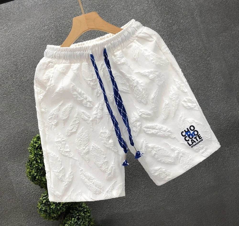Men's Shorts Beach White Male Short Pants Baggy Printed New in Pant 2025 Fashion Designer Streetwear Dry Fit Summer Elastic Thin - AIAZ