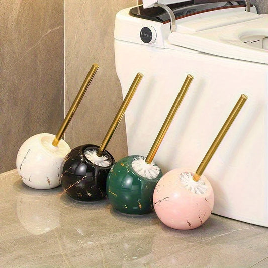 Nordic Ceramic Base Imitation Marble Toilet Brush and Holder Household Bathroom Toilet GapCleaning Supplies Bathroom Accessories