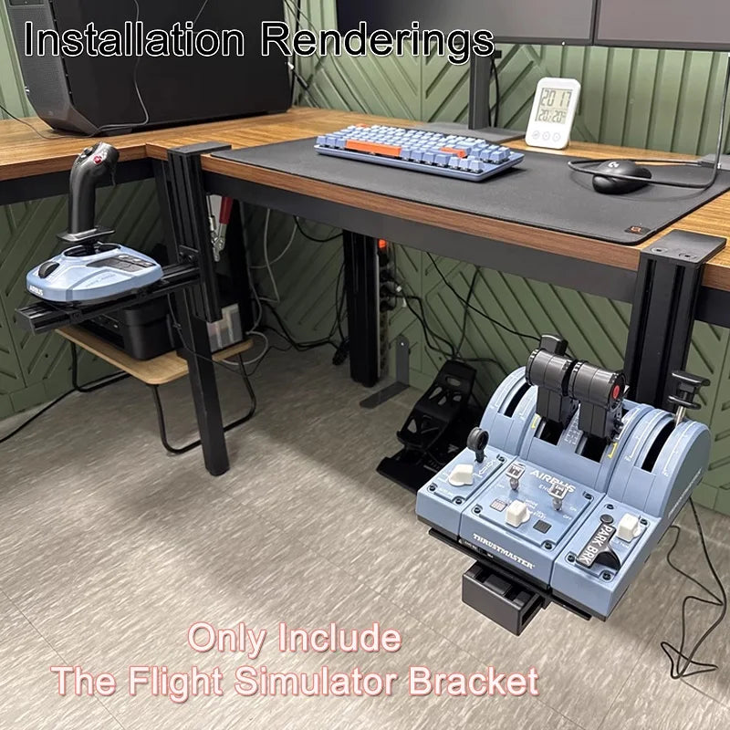 Flight Simulator Joystick THROTTLE STICK Desktop Mounting Bracket For Logitech X56 X55 X52 Thrustmaster T16000M TCA VKB WINWING