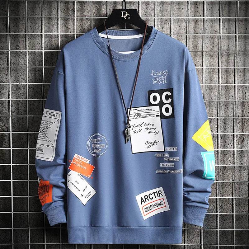 Sweatshirt for Mens Clothing New in Hoodies & Sweatshirts Hoodies Anime Y2k Clothes Sport Gym Graphic Hoodie Men Goth - AIAZ