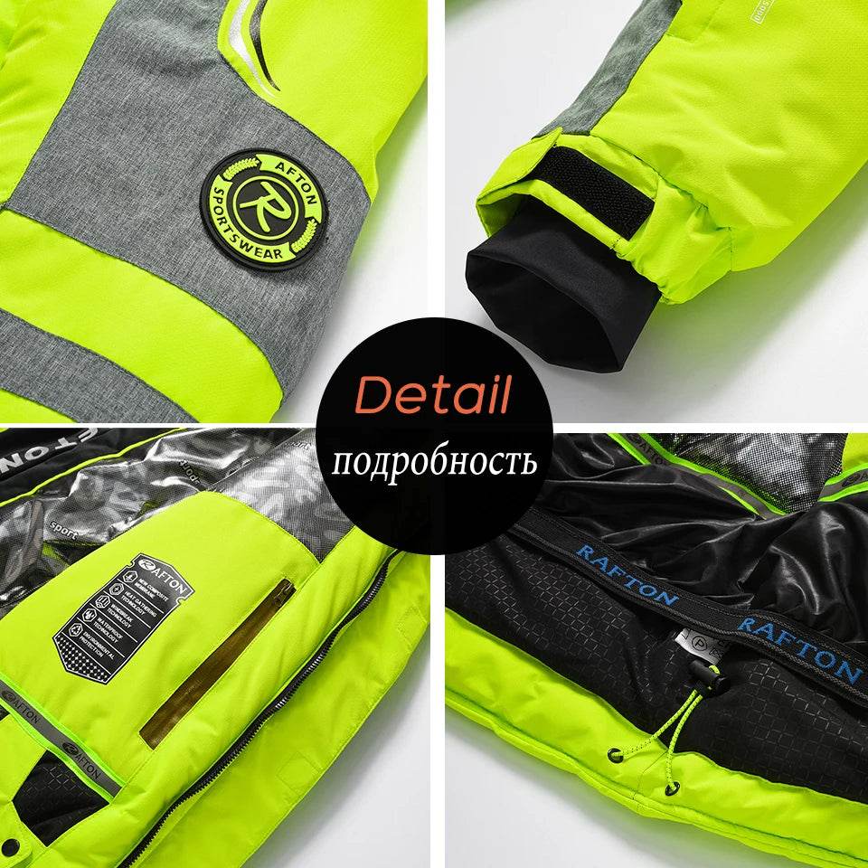 Men 2025 Winter New Outdoor Jet Ski Snow Warm Parkas Jacket Coat Men's Outwear Premium Casual Hat Waterproof Thick Fleece Parkas - AIAZ