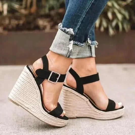 Women Leisure Wedges Heeled Wedge Heel Serpentine Sandals  Summer New Sandals Party Platform High Heels Shoes Sandalias Mujer