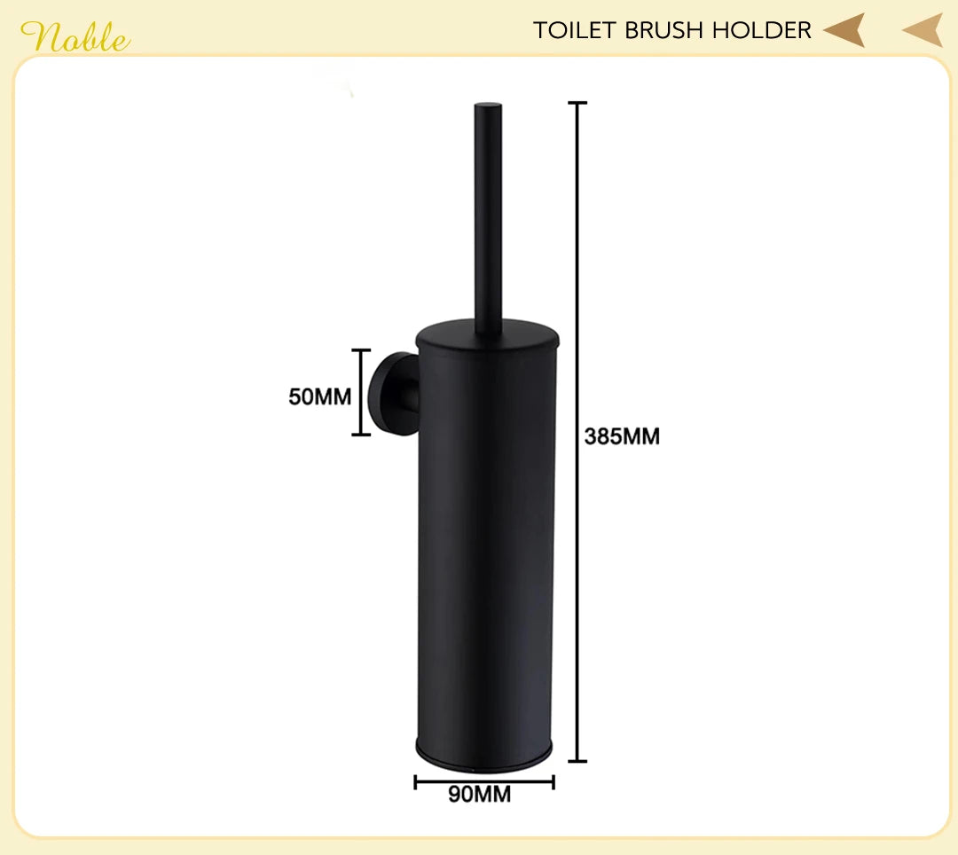 Brushed Gold Stainless Steel Wall Mount Towel Bar Towel Ring Paper Holder Bathrobe Hook Toilet Brush Bathroom Accessories