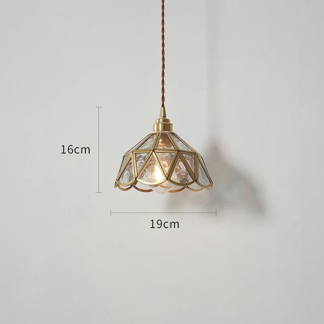 IWHD 2022 NEW Nordic Glass LED Pendant Lights Fixtures Copper Bedroom Dinning Room Restaurant Modern Hanging Lamp Lighting