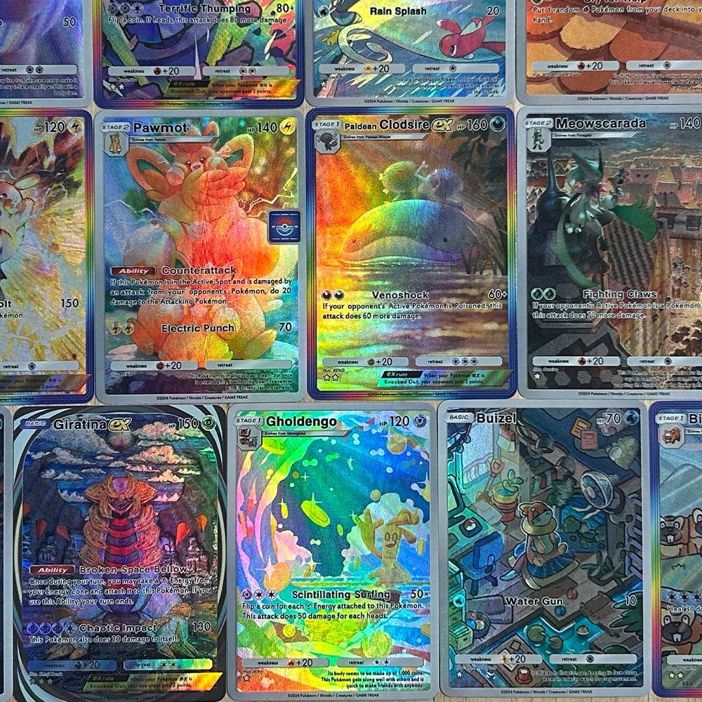 13PCS/SET NEW DIY Anime PTCG POCKET COLLECTION CARD WIGGLYTUFF TATSUGIRI ENGLISH VERSION Embossed Texture Flash Card Child Gift - AIAZ
